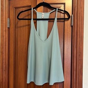 Intimately Free People Sage Ribbed Sleeveless Racerback Tank Top Small
